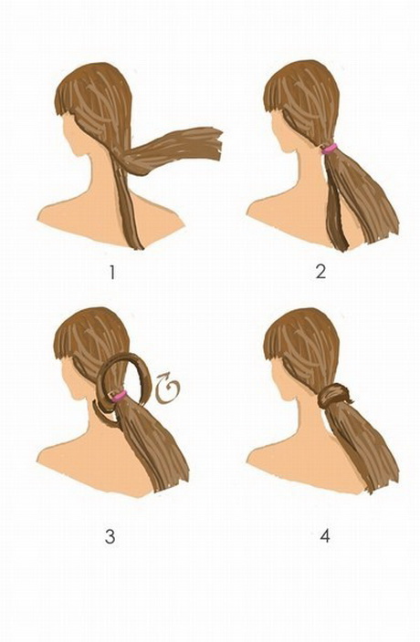 Как сделать хвост из волос без резинки поэтапно фото
