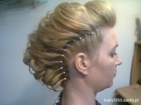 Fryzura irokez na wesele