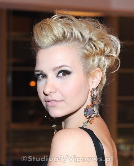 Fryzura irokez na wesele