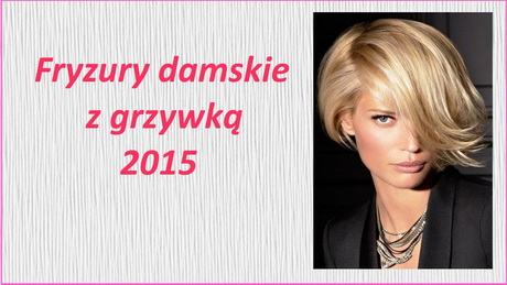 Fryzury damskie 2015 srednie