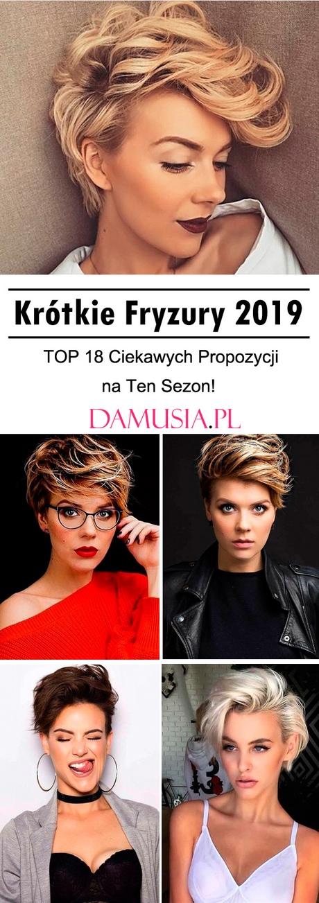 Bardzo krótkie fryzury 2019