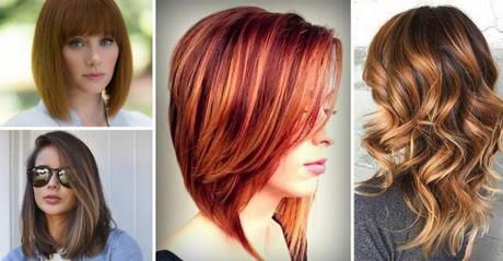 Modne fryzury damskie średnie włosy 2019