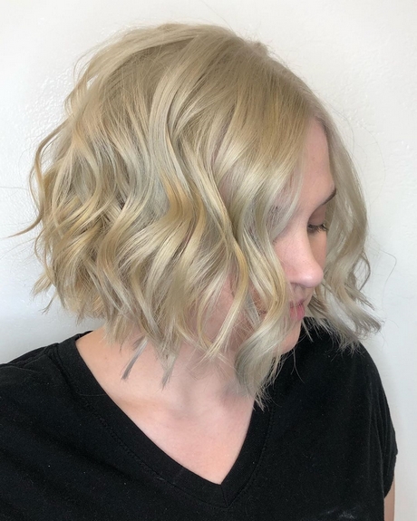 Krótkie fryzury 2021 blond