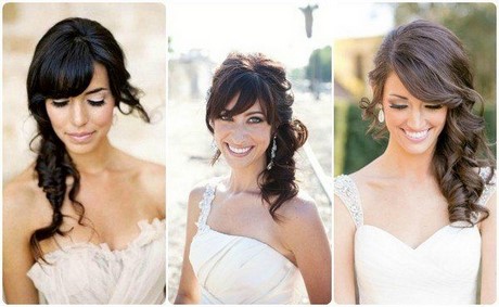 Fryzury na wesele średnie włosy z grzywką