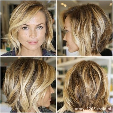 Fryzury ombre blond