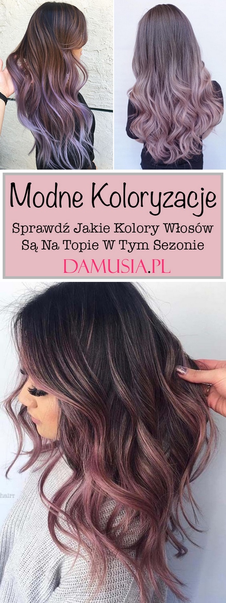 Kolory włosów modne w 2020