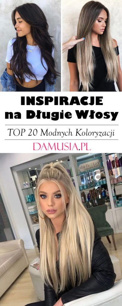 Modne długie włosy 2020