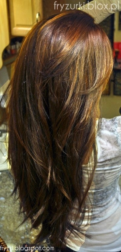 Cieniowane długie włosy