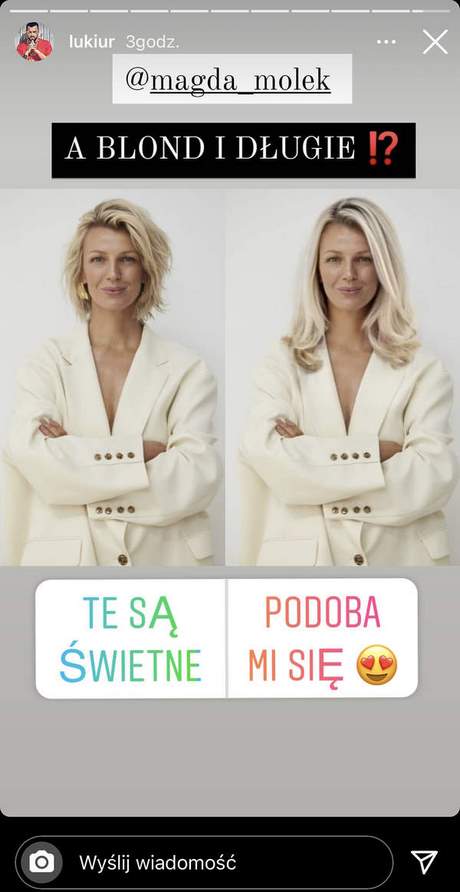 Fryzura magda mołek 2021