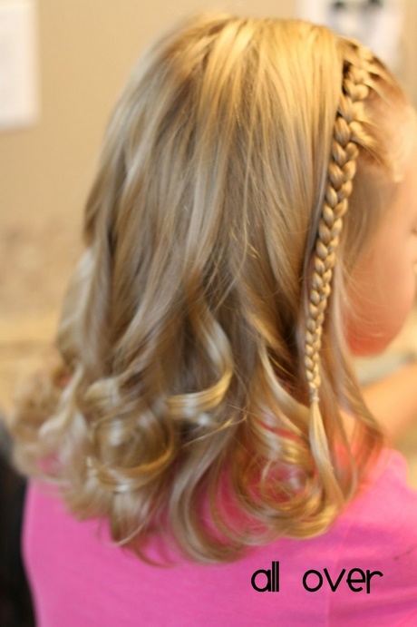 Weselne fryzury dla dzieci