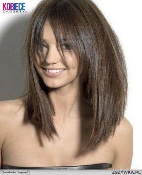 Fryzury damskie średnia długość włosów