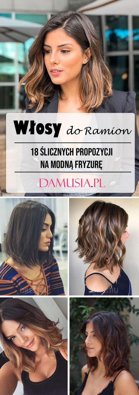 Fryzury na gęste włosy do ramion