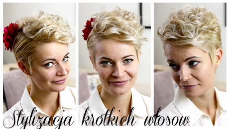 Fryzury na wesele z półdługich włosów