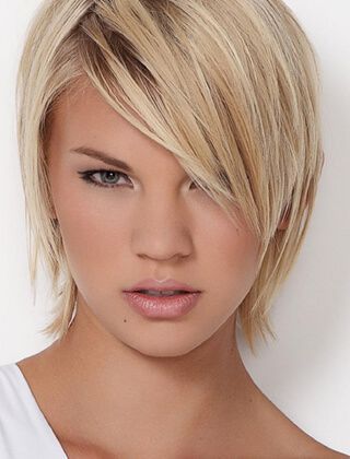 Krótkie fryzury dla cienkich blond włosów
