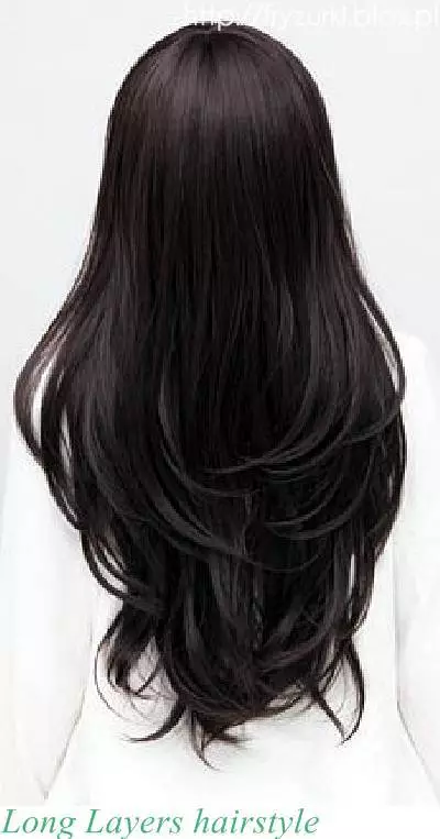 Włosy długie cieniowane z przodu